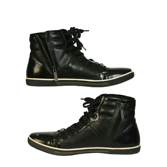 Kenneth Cole Leather High Top Shoes Sneaker 9M NWT - Picture 5 of 7